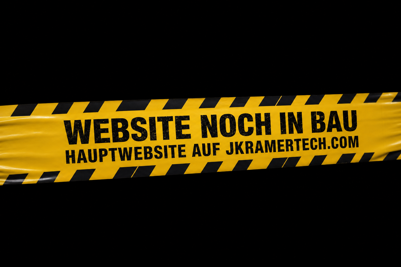 Website noch im Bau – Hauptwebsite auf jkramertech.com